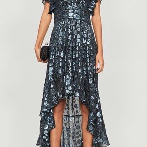 Ramy Brook night blue Robe Grace Dress size M